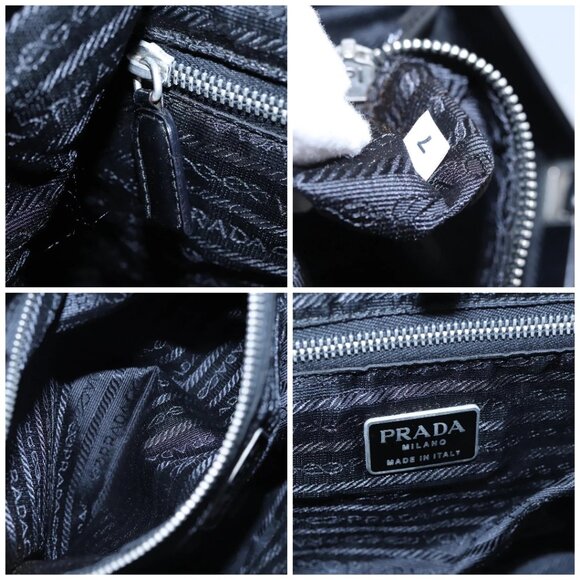 PRADA Hand Bag Nylon Black Auth - Picture 14 of 16